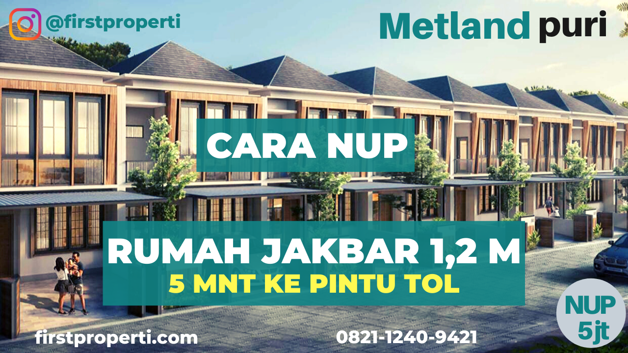 Cara NUP Metland Puri Cluster Clematis