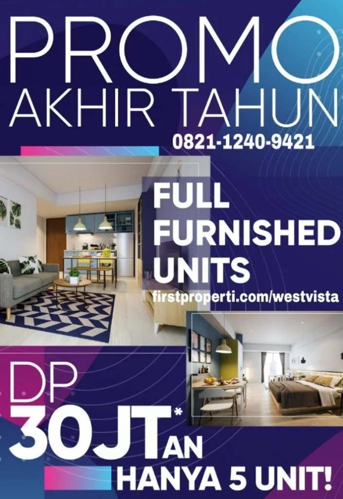 promo akhir tahun apartemen West vista