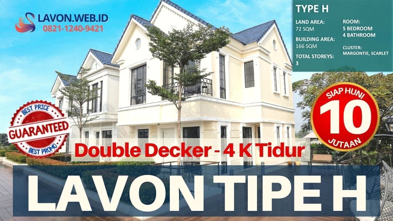 Lavon Swan City Tipe H Rumah Siap Huni Tangerang Mulai 10