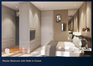 Aether BSD tahap 3 master bedroom luas