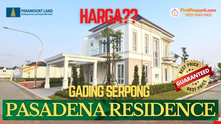 harga pasadena residences serpong