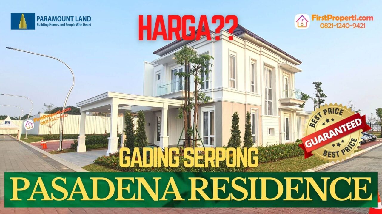 harga pasadena residences serpong